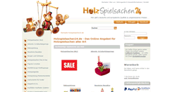 Desktop Screenshot of holzspielsachen24.de