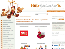Tablet Screenshot of holzspielsachen24.de